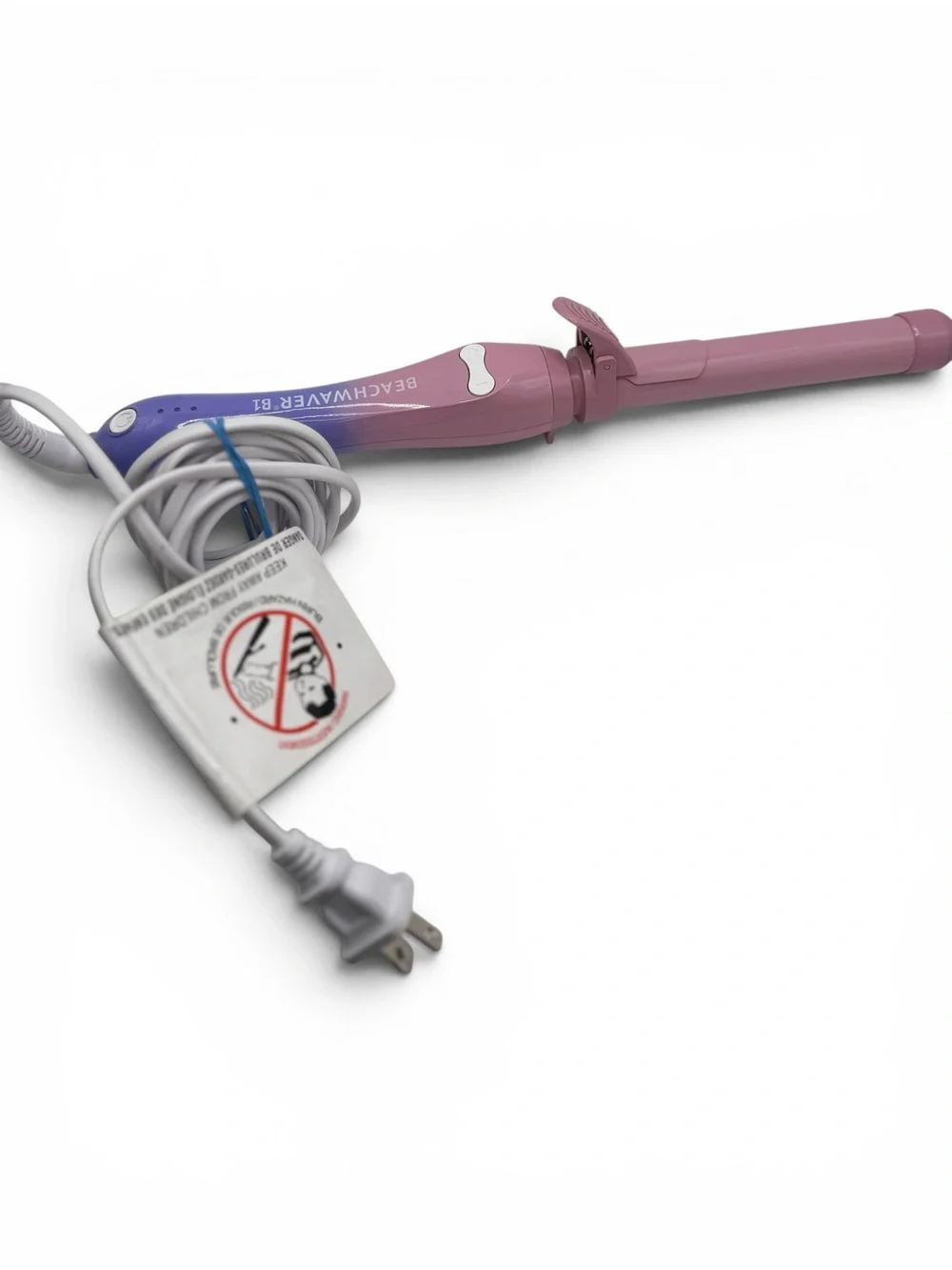 The Beachwaver Co. Pink Rotating Curling Iron 1”